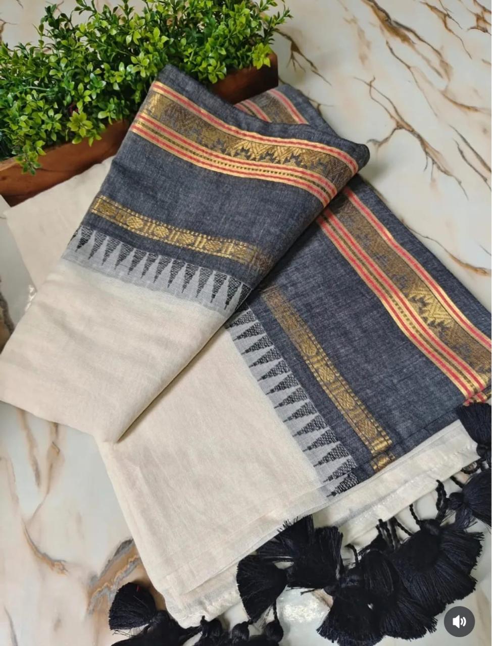 Mul Cotton Saree